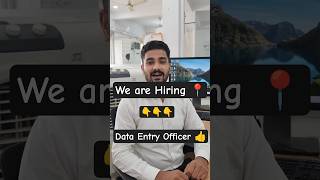 Hiring Data Entry Officer #Dashi Foods Pakistan #pakistanjobs