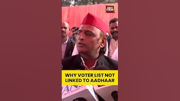 Akhilesh Yadav Questions Why Voter List Isn’t Linked to Aadhaar in Lucknow | India Today