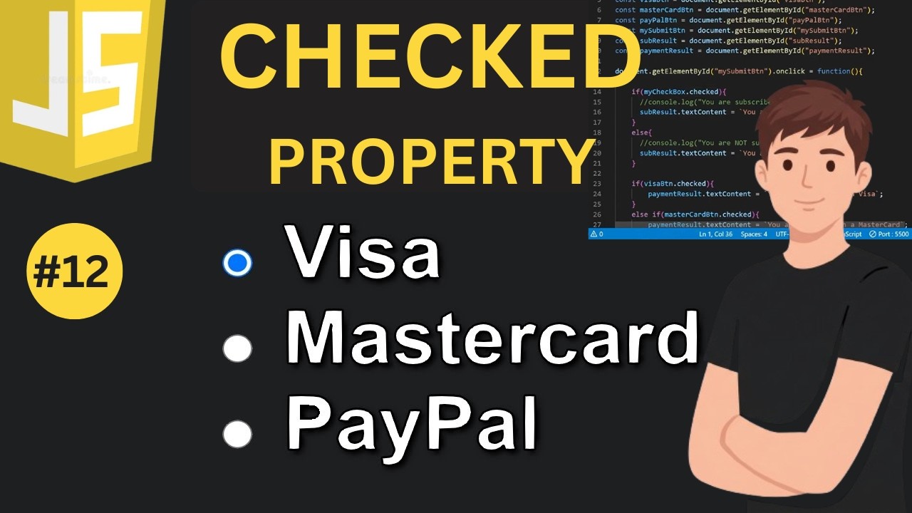 The JavaScript checked property ( javascript tutorial 12 ) - YouTube
