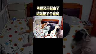 每天夾在他兩中間睡覺太累了，還得是姐姐有力度。#家庭日常#血脈壓制#原諒我不厚道的笑了