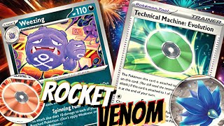 Team Rocket's Weezing Deck. ☢️💣 Toxic Nukes! W/ Glimmora, TM Crisis Punch & Reversal Energy. PTCGL