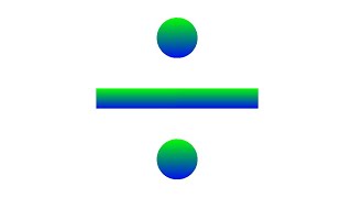 Simple Python Turtle Graphic and Code : Division Symbol (Gradient)