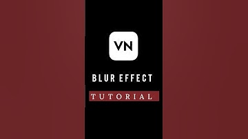 Blur Effect Tutorial | Vn Video Editor #shorts