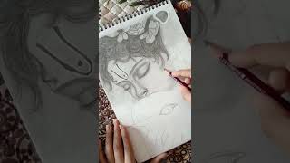 Krishna ji Drawing ✨🙏🏻📿🦚#ytshorts #art #drawing #krishna #krishansketch #sketch