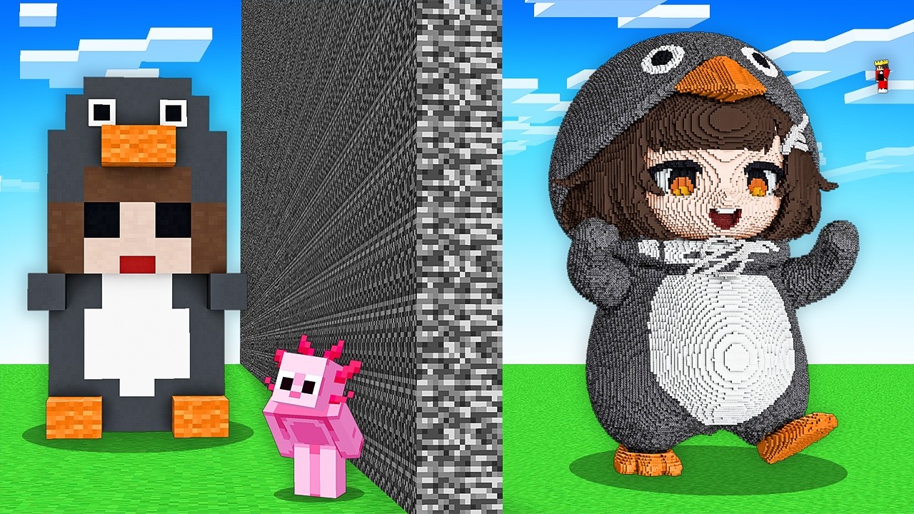 I Cheated With GUGUGAGA PENGUIN In Minecraft Build Battle!