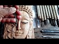 |Buddha make wood carving|buddha sculpture|laughing buddha|hand carving buddha|UP wood art|