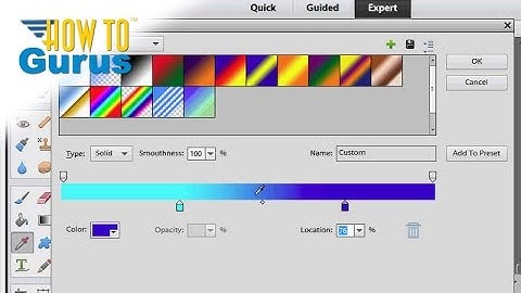 How You Can Use the Photoshop Elements Gradient Tool - Adobe Photoshop Elements Tutorial