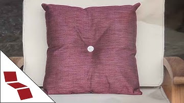 Custom Pillow with Center Button