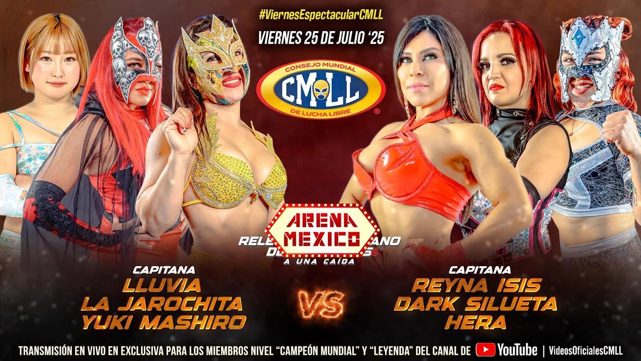 Yuki Mashiro, Lluvia y Jarochita vs Reina Isis, Dark Silueta y Hera ARENA MÉXICO