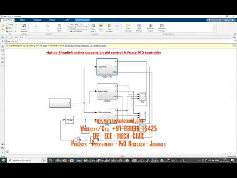 Active suspension pid control & Fuzzy PID controller #Electrical #Matlab #Simulink #Simulation