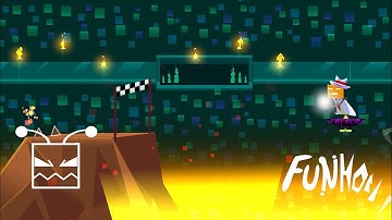 Cube that jumps over triangles game btw (My favorite level so far)