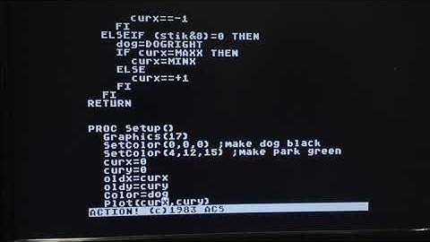 Action! Programming for Atari 8-bit Computers - Part 10 - More on Character Sets in Action!