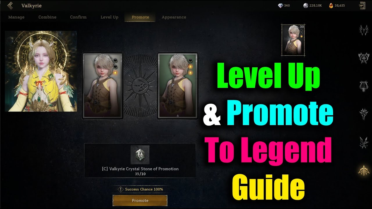 Руководство по повышению уровня и продвижению Легенды Имира