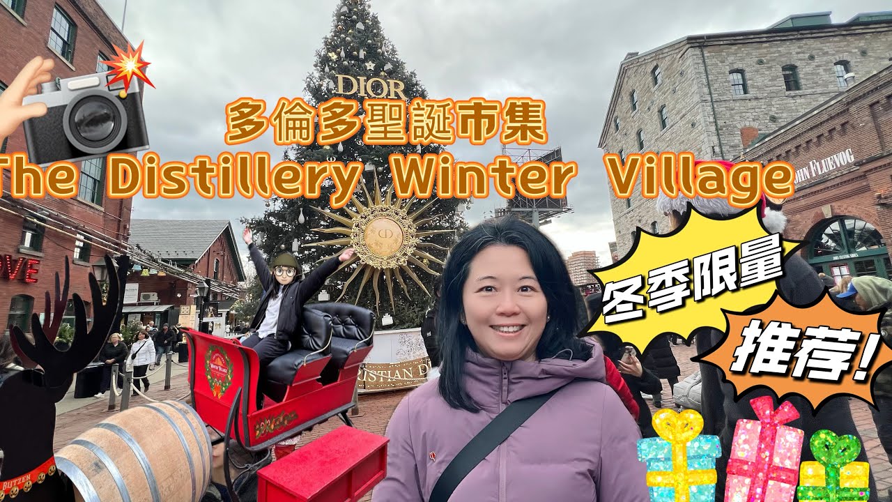 The Distillery Winter Village Toronto 2024🎄多倫多聖誕市集🎅 是多伦多值得去圣诞集市之一，探索酿酒厂区的悠久历史，打卡拍照，还有各种美食和手工艺精品可以选择。