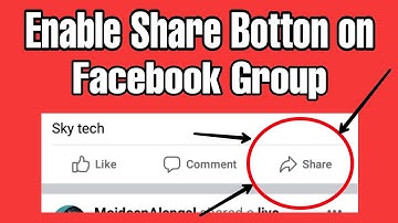 How To Enable Share Botton On Facebook Group