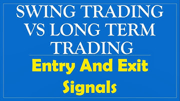 Swing Trading Vs Long Term Trading - Entry And Exit | By Abhijit Zingade