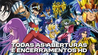 Os Cavaleiros do Zodíaco - Todas as aberturas e encerramentos em HD (Leia a descrição)