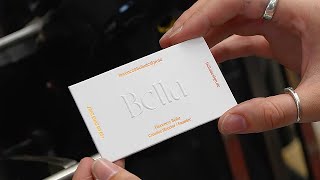 The making of a Letterpress Business Card with Gradient and Embossing