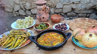 غذاء بلدي بطريقة تقليدية جلبانة والحوت في فصل الشتاء ❄ الريف إقليم الحسيمة 