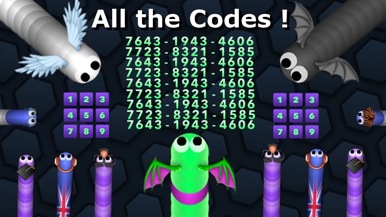 NEW 9 CODES Slither.io - ALL CODES Slitherio WINGS + How to get the codes +  AI 70k Happy Christmas 