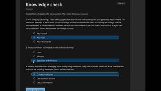 Az 104- Prerequisites For Azure Administrators-Microsoft Learn-Module 1-Knowledge Check And Summary