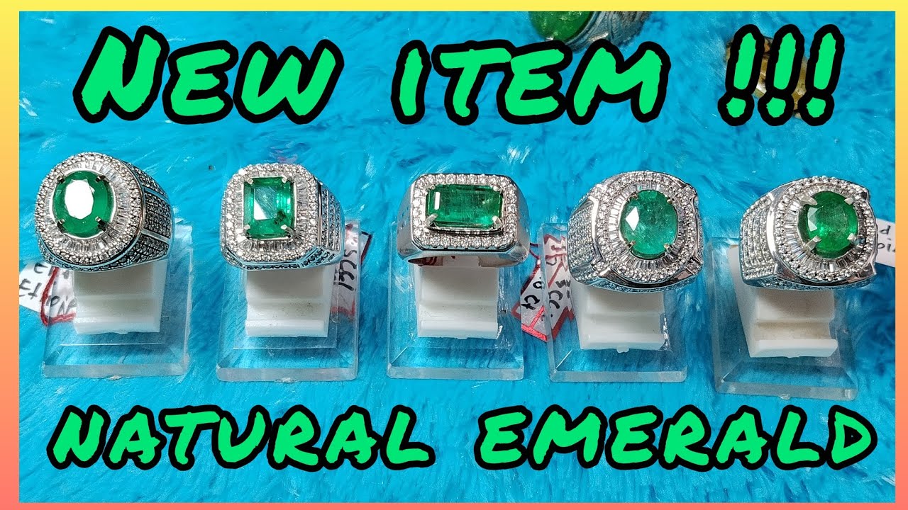 GEMSTONE UPDATE : NEW ITEM !! NATURAL EMERALD RING PERAK MICROSETTING