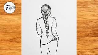How to Draw a Easy Fashion girl || Pencil Sketch for Beginner || Drawing Girl