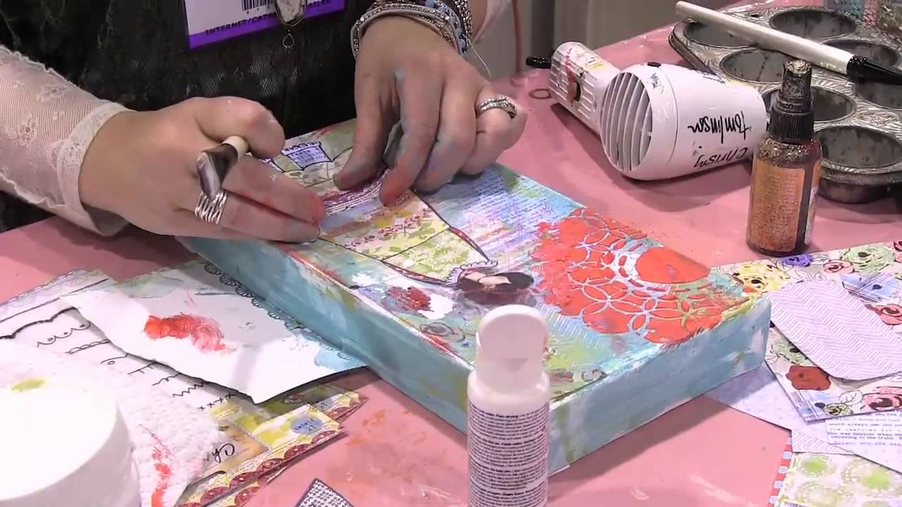 Using Pan Pastels in Mixed Media Art