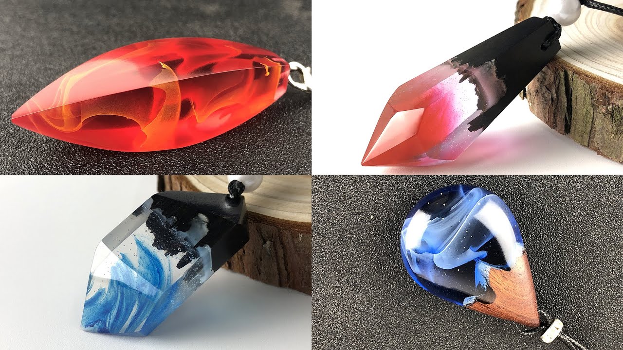 4 самых красивых эпоксидных смол DIY ювелирных идей. ПРОСТОЕ Учебное пособие / Resin Art