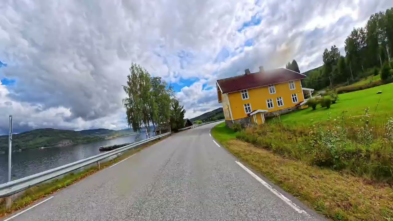 Vestsidevegen mellom Bjoneroa  og Jevnaker #motorsykkel #motorcycleadventure #insta360x5 #tur