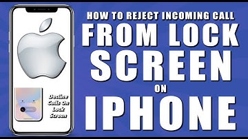 How to reject incoming call from lock screen on iphone (2024)