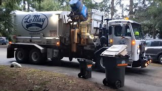 Lemay garbage truck yard waste 