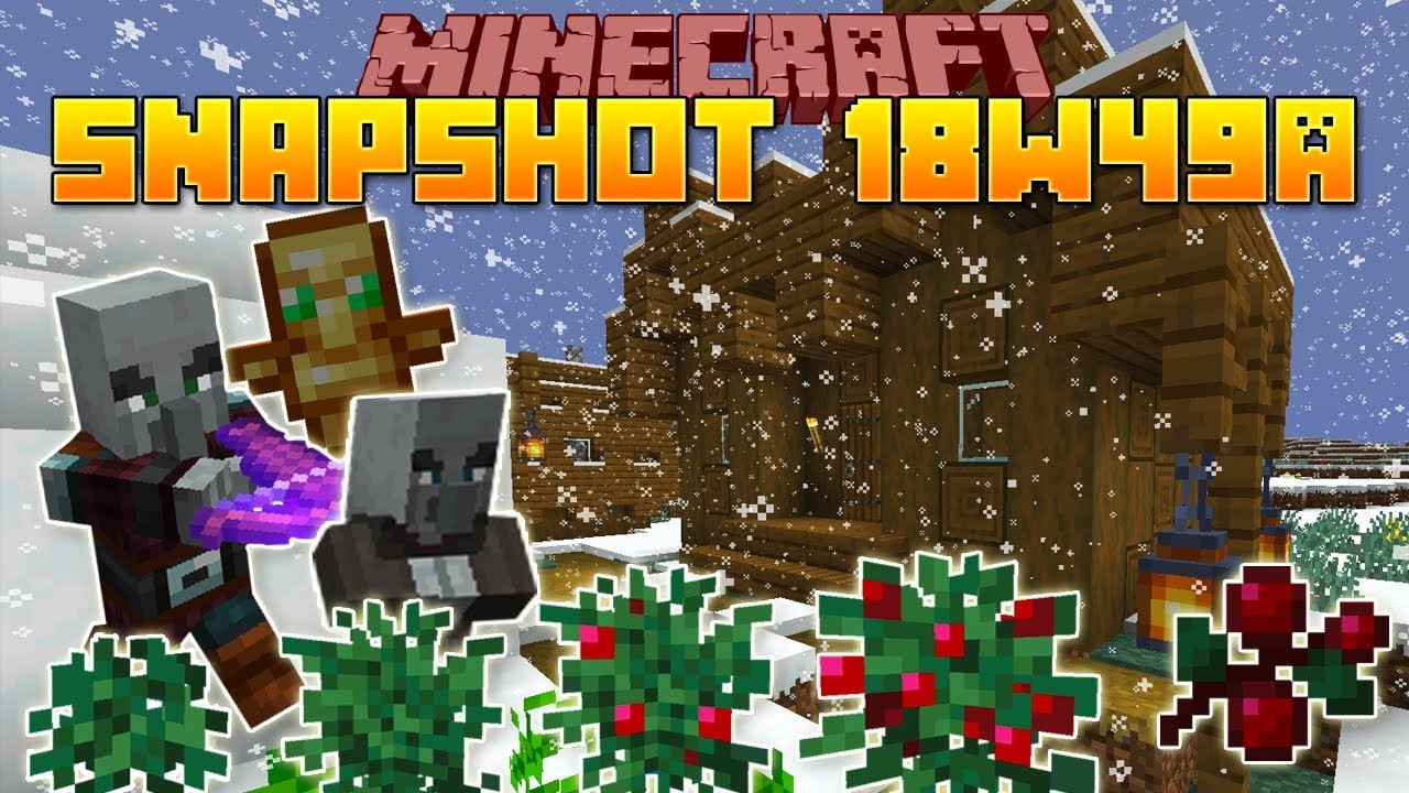 Berries, Snow and Savanna Villages | Minecraft 1.14 Snapshot 18w49a