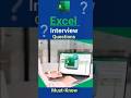 Excel Interview questions #excel #shorts #shortsfeed #short #education 