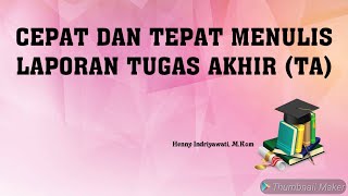 Quick and Properly Write Final Project Reports