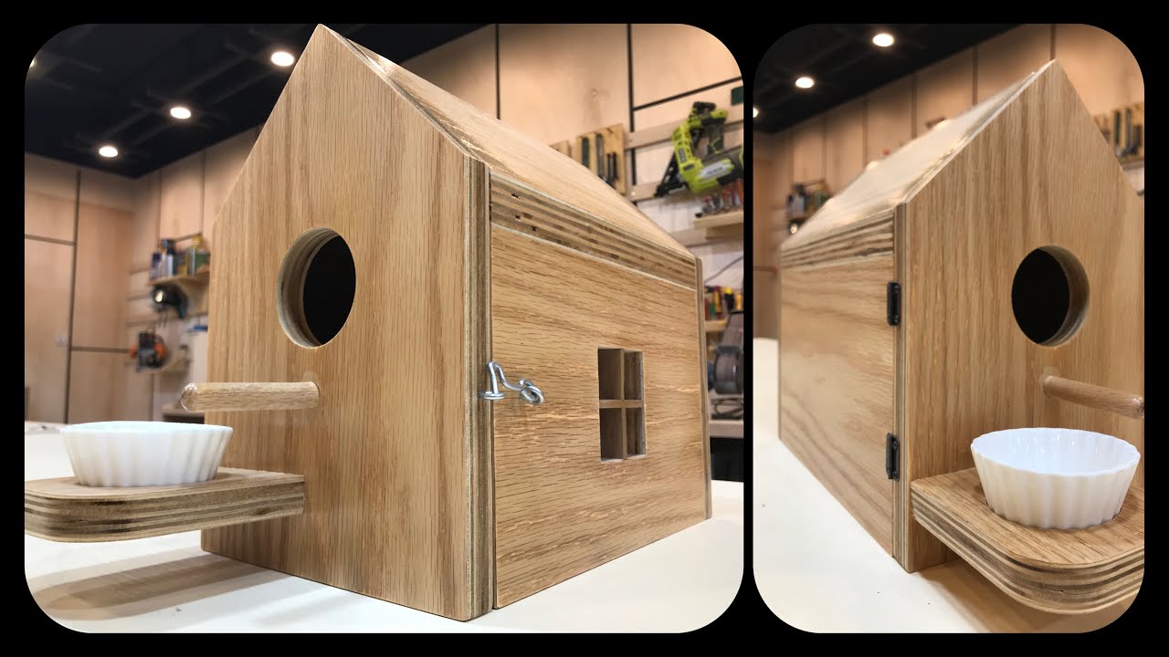 HOW TO BUILD SIMPLE BIRD HOUSE ! YouTube