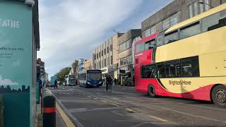 STAGECOACH BUS ROUTE 17 DEPARTING CHURCHILL SQUARE BRIGHTON