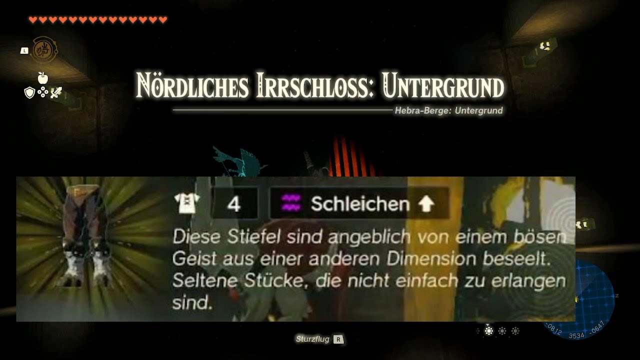 Zelda tears of Kingdom Hebra-Berge - Nördliches Irrschloss:Untergrund