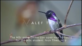 The MSc programme can open new horizons for the MSc student. Nick Theo, MEd