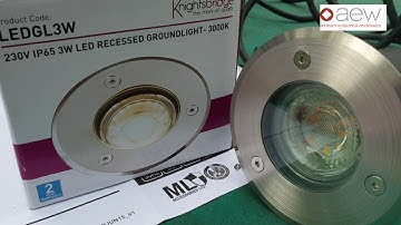 Knightbridge LED ground lights patio install LEDGL3W