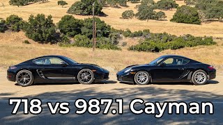 2007 Porsche 987.1 Cayman vs 2021 Porsche 718 Cayman T - Head to Head Review!