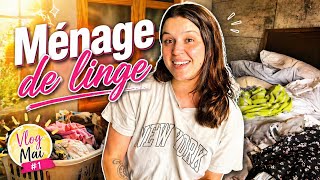 MÉNAGE DE LINGE- RAGE AU VOLANT / VLOG MAI 01 ☀️