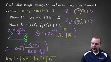 Angle Between Two Planes - Example 1