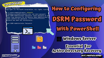 How to Set DSRM Password on Windows Server Using PowerShell | Windows Server 2016, 2019, 2022