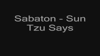 Sabaton -Sun Tzu Says (lyrics) HD