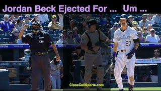 Download Lagu E116 - Jordan Beck Ejected by Alfonso Márquez for Magic Words Following Strikeout, His 1st in MLB MP3