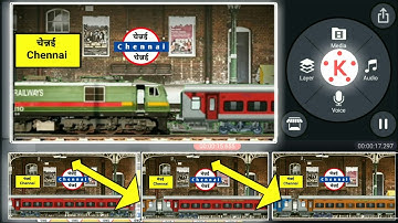 3D Train Moving Status Editing | Kinemaster Train Video Editing In Kokan | Status Making Video