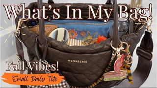 WHAT'S IN MY BAG - FALL VIBES 🤎| MZ Wallace Small Daily Tote | Fall Charms & Pouches! | GatorMOM
