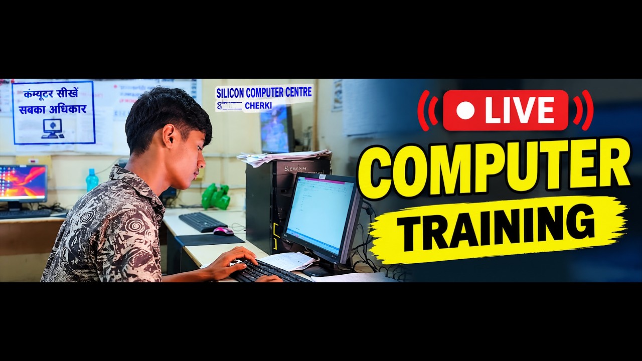 🔴 Live Computer Class 2026 💻 | Basic Computer Training in Hindi - YouTube