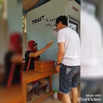 Lucu bayar Toilet 2 rubu 5 kali kencing
